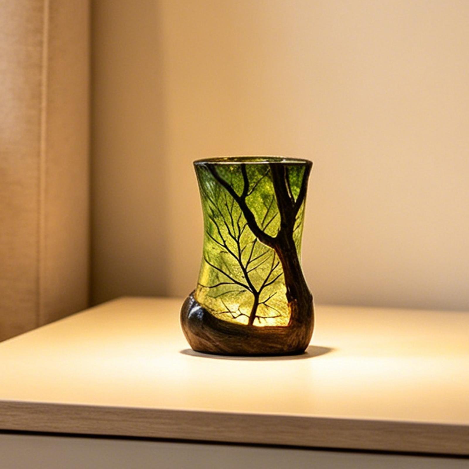Desk Lamp - โคมไฟตั้งโต๊ะข้างเตียง ไฟกลางคืนลายป่า ไฟตกแต่งสร้างบรรยากาศ สำหรับบ้าน สำนักงาน ห้องนอน
