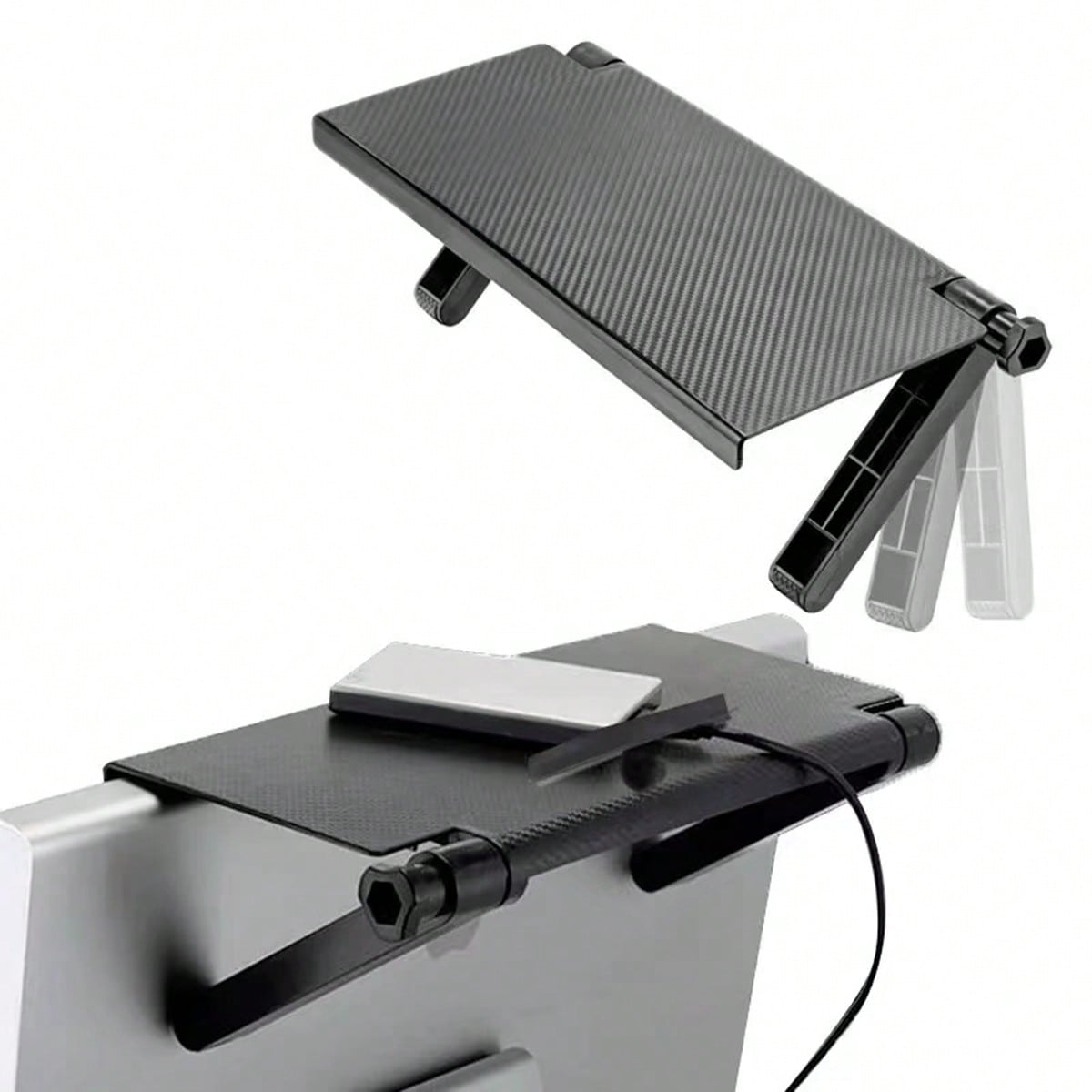 Monitor Stand - ชั้นวางของปรับระดับได้สำหรับวางบนจอทีวี จัดระเบียบสำนักงานที่บ้าน ขาตั้งจอคอมพิวเตอร์ ชั้นวางจอแสดงผล ที่เก็บเราเตอร์