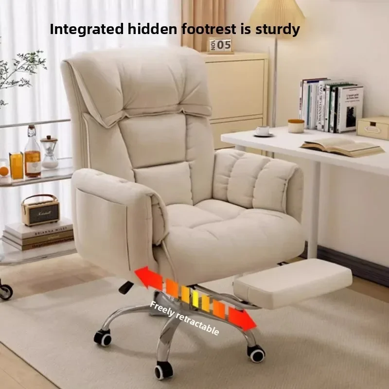 Office Chair Cushion - เก้าอี้นั่งอ่านหนังสือในหอพักที่นั่งสบายตลอดวัน เก้าอี้เกมเมอร์ เก้าอี้อ่านหนังสือ เก้าอี้เกมมิ่งตามหลักสรีรศาสตร์ สำหรับใช้ในบ้านและสำนักงาน เก้าอี้โต๊ะทำงานบุเบาะทนทาน