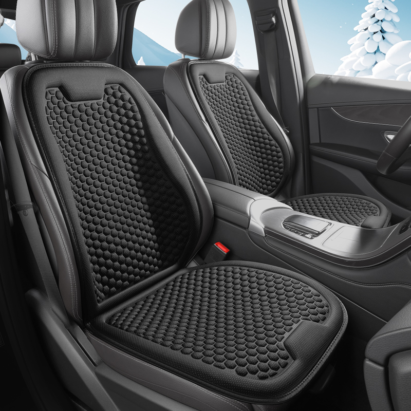 Office Chair Cushion - เบาะรองนั่งในรถยนต์ - นุ่มสบายและระบายอากาศได้ทุกฤดูกาล, เบาะรองนั่งสำหรับเก้าอี้สำนักงาน, เบาะรองนั่งแบบระบายอากาศ 3