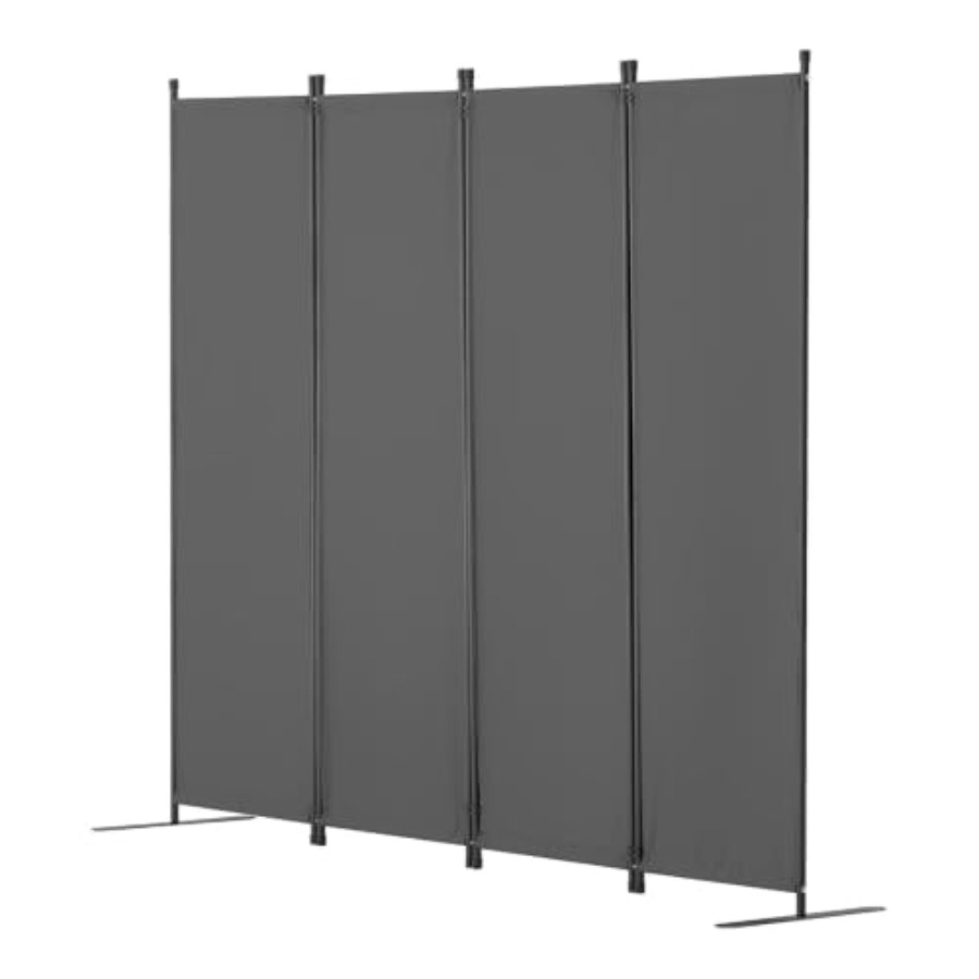 Partition Screen Divider - ฉากกั้นห้องแบบผ้า 4 แผง พับได้ สำหรับสำนักงาน ฉากกั้นแบบตั้งได้