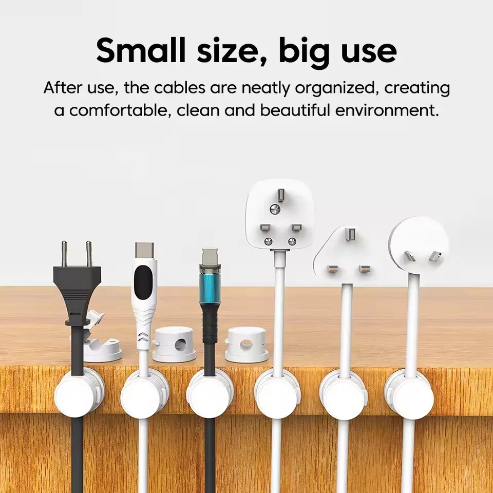 คลิปจัดสายเคเบิลแม่เหล็กหมุนได - Desk Organizer บทวิจารณ์และราคา