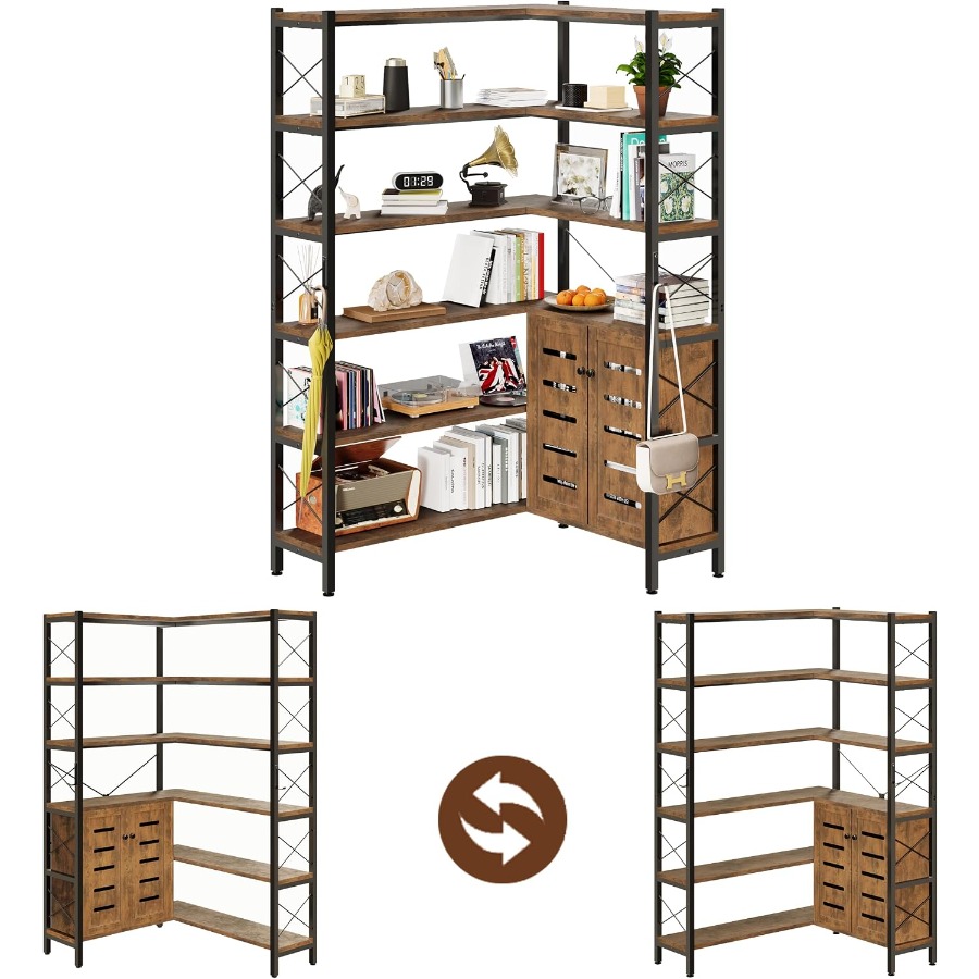 ชั้นวางหนังสือแบบมุม 6 ชั้น สำ - Bookshelf บทวิจารณ์และราคา