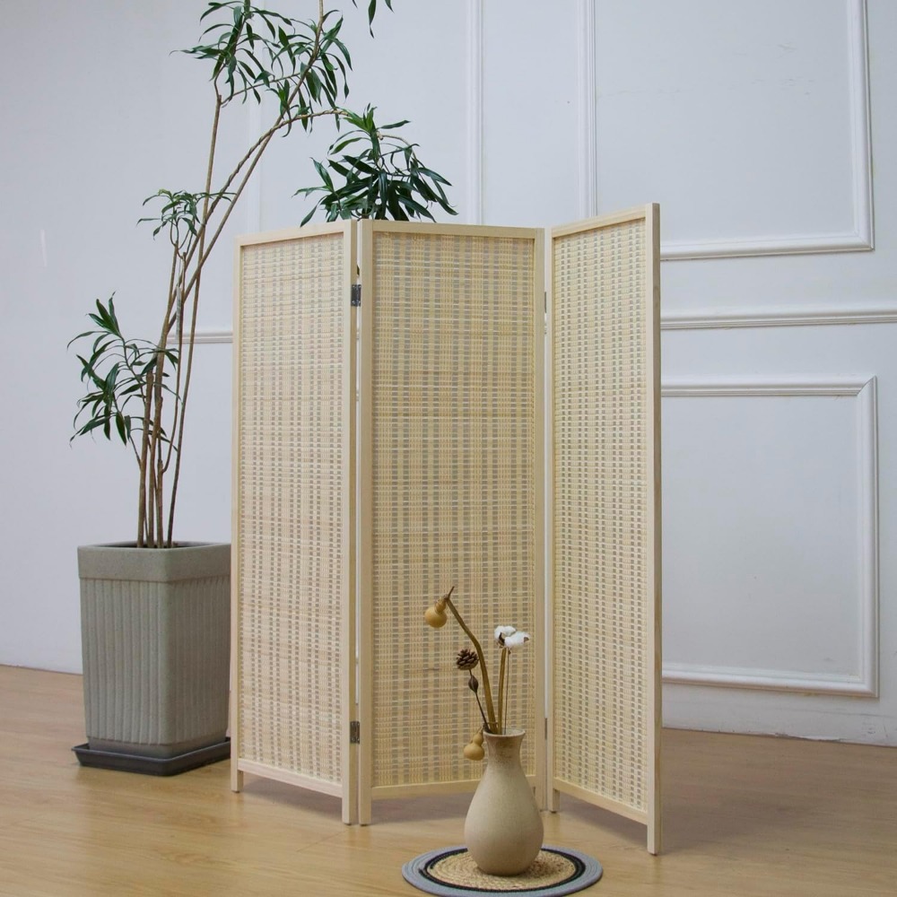 ฉากกั้นห้องแบบ 3 แผงสีเบจ, ฉาก - Partition Screen Divider บทวิจารณ์และราคา