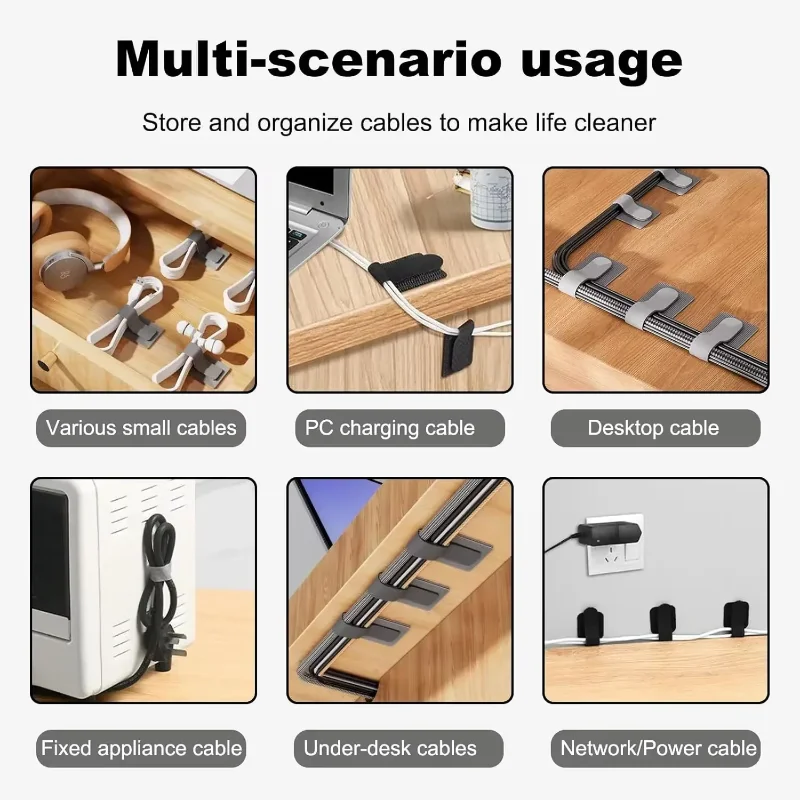 สายรัดเคเบิลแบบใช้ซ้ำได้ อุปกร - Desk Organizer บทวิจารณ์และราคา