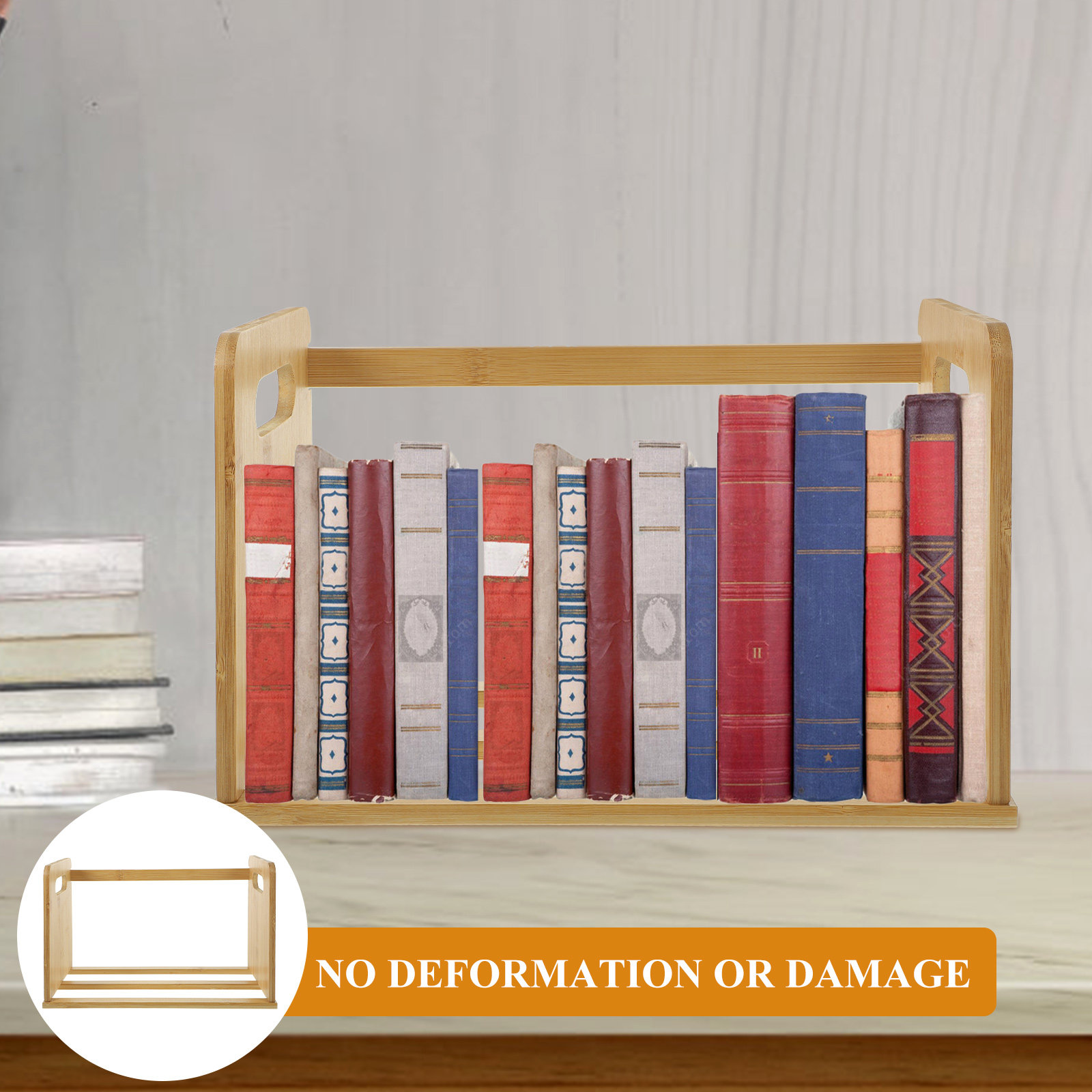 ชั้นวางหนังสือไม้สำหรับตั้งโต๊ - Desk Organizer บทวิจารณ์และราคา