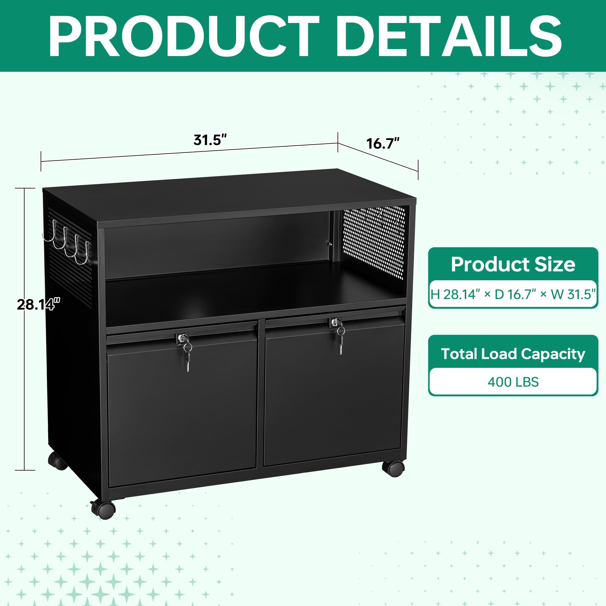 ตู้เก็บเอกสารแบบมีลิ้นชัก 2 ชั - Printer Stand บทวิจารณ์และราคา