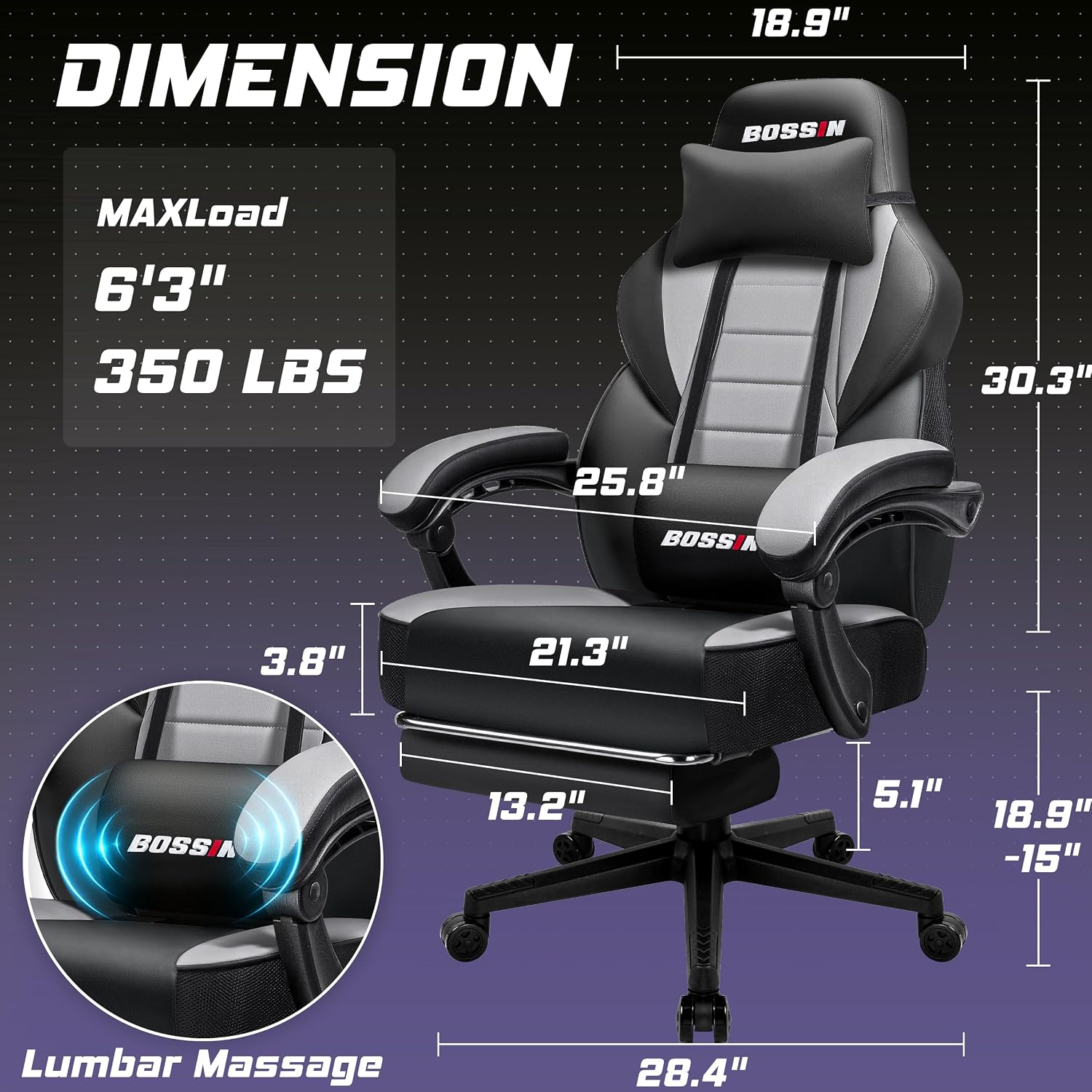 เก้าอี้เกมมิ่งพร้อมฟังก์ชันนวด - Office Chair Cushion บทวิจารณ์และราคา