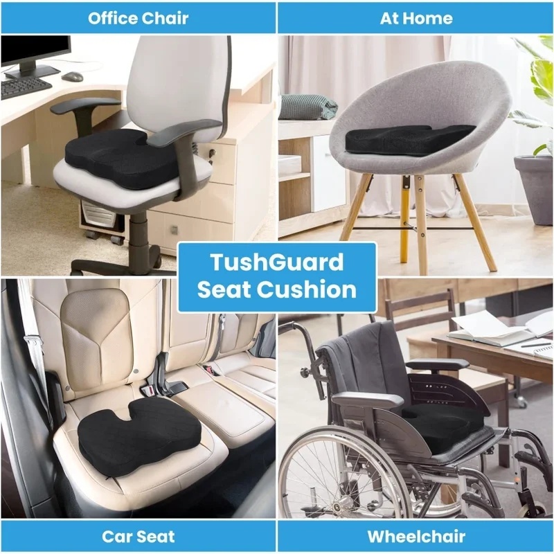 เบาะรองนั่งเมมโมรี่โฟมรูปตัวยู - Office Chair Cushion บทวิจารณ์และราคา