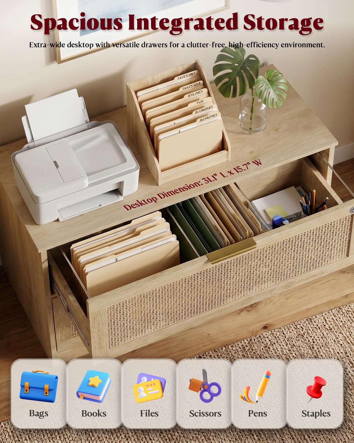 ตู้เก็บเอกสารแบบมีลิ้นชัก 2 ชั - Printer Stand บทวิจารณ์และราคา