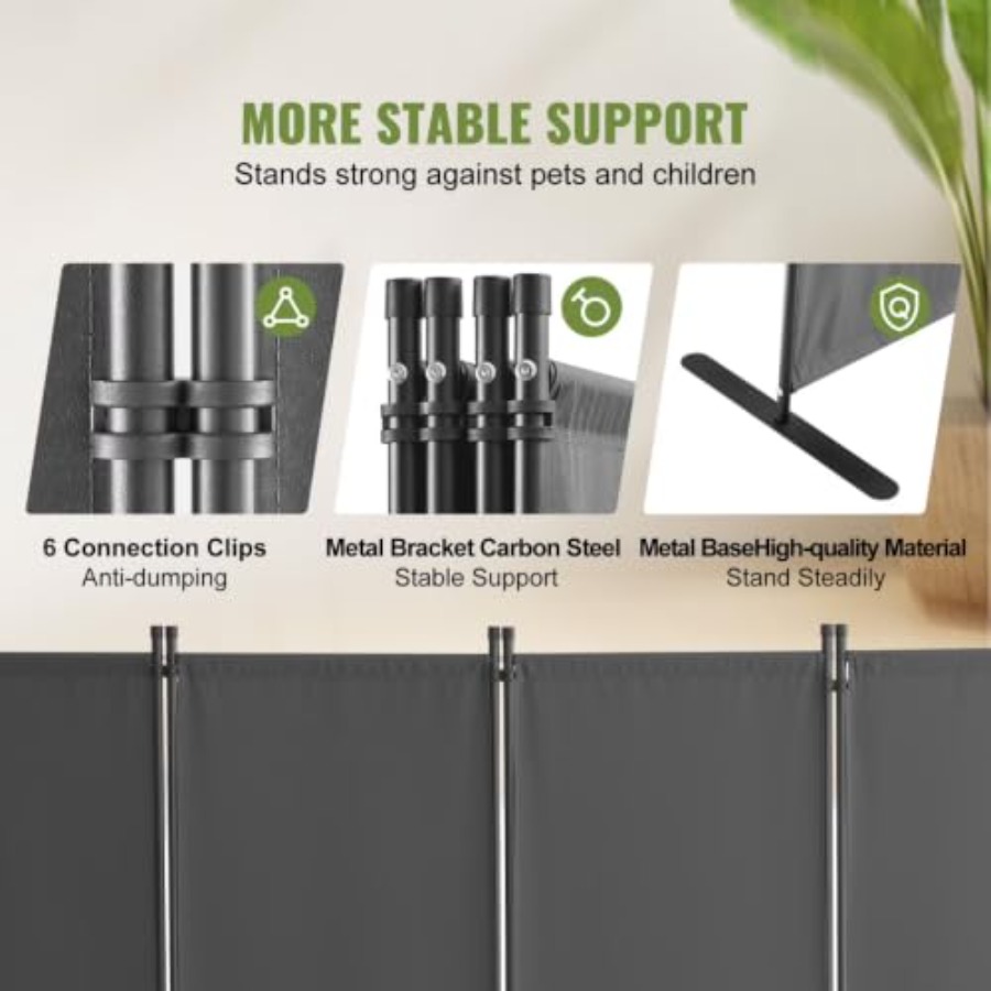 ฉากกั้นห้องแบบผ้า 4 แผง พับได้ - Partition Screen Divider บทวิจารณ์และราคา