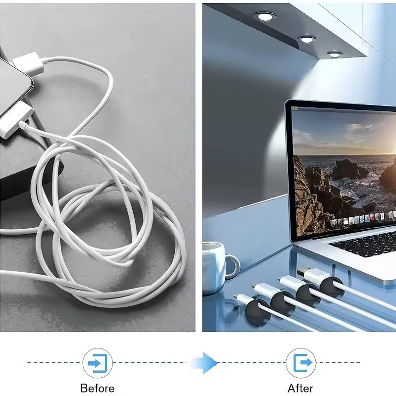 คลิปหนีบสายเคเบิลติดผนัง/โต๊ะท - Desk Organizer บทวิจารณ์และราคา