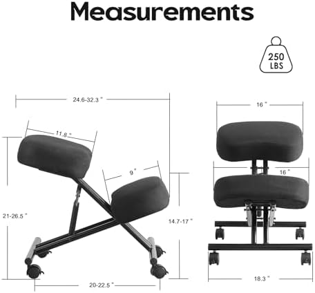 เก้าอี้สำหรับนั่งคุกเข่า บุผ้า - Office Chair บทวิจารณ์และราคา
