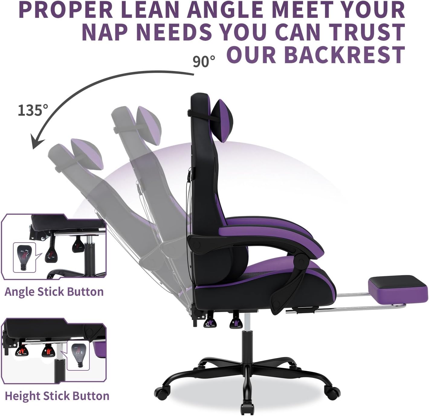 เก้าอี้เกมมิ่งพร้อมฟังก์ชันนวด - Office Chair บทวิจารณ์และราคา