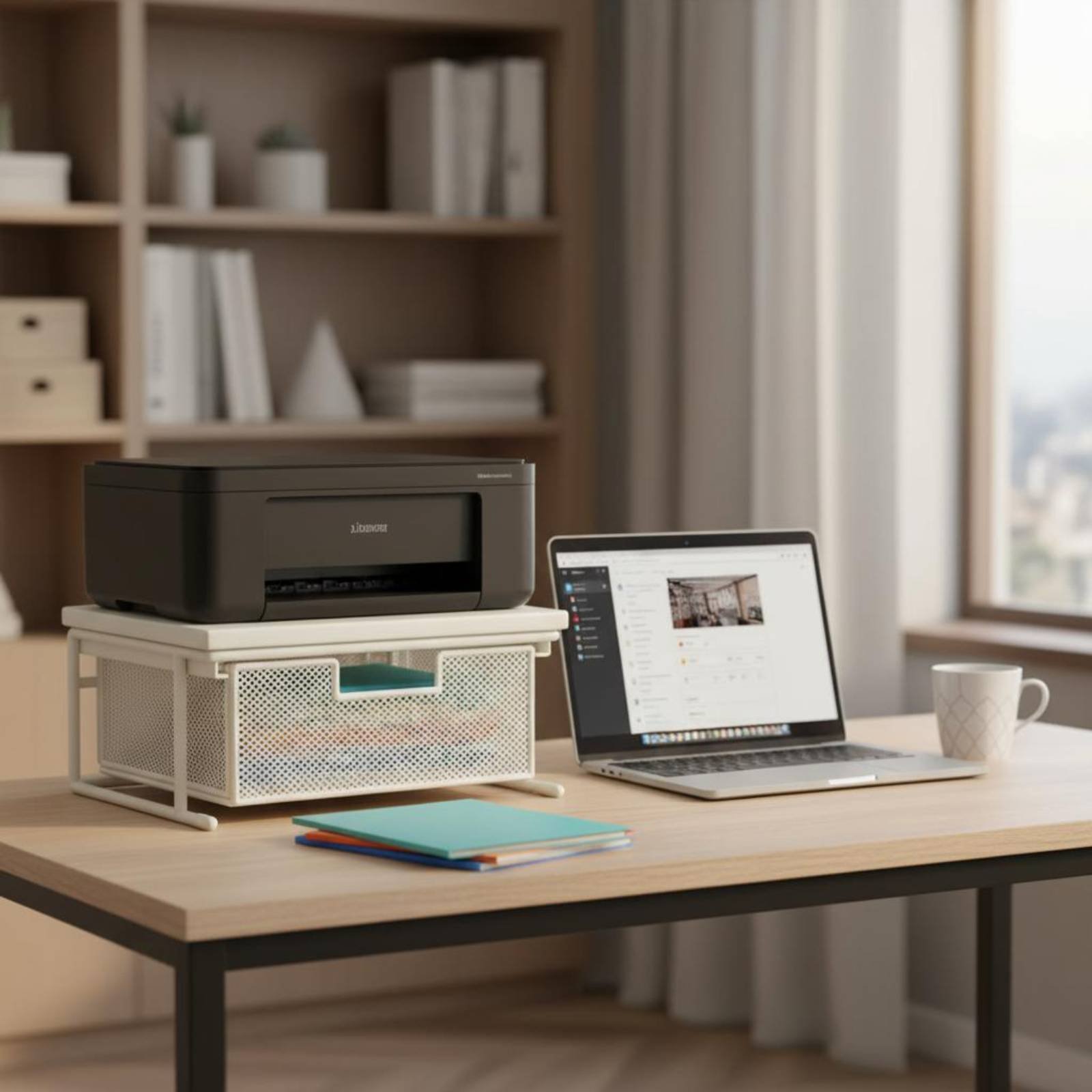 ขาตั้งเครื่องพิมพ์พร้อมลิ้นชัก - Printer Stand บทวิจารณ์และราคา